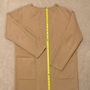 J.Crew Re-Imagined Camel Knit Jacket / Long Cardigan | Medium